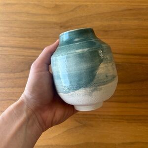 Handcrafted Green Ceramic Vase